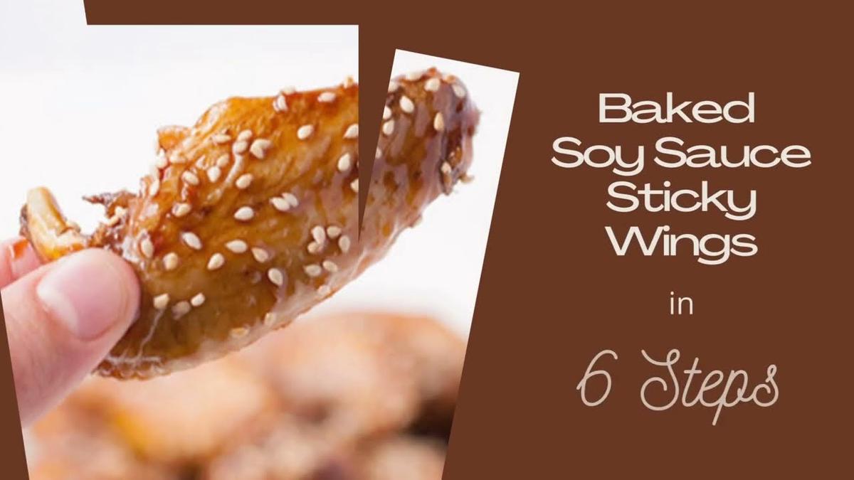 'Video thumbnail for Baked Soy Sauce Sticky Wings Recipe'
