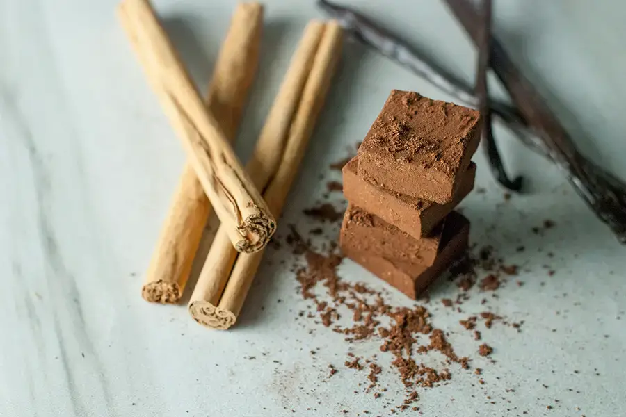 Cinnamon Chocolate Truffles- inspired by Japanese nama chocolates, a few simple ingredients come together to make a truly spectacular confection.